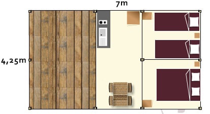 Lodge Samibois - plan interieur