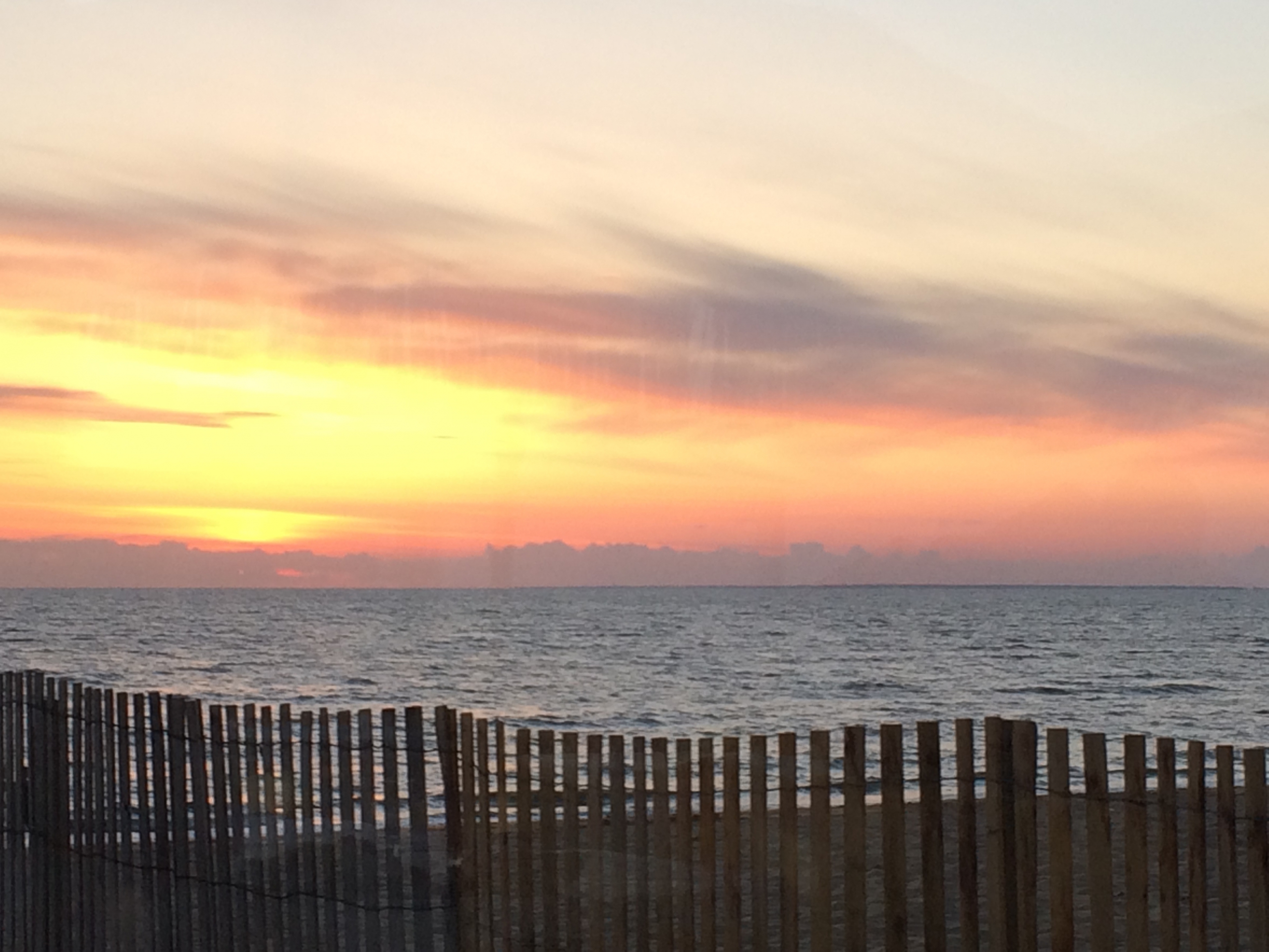 coucher de soleil sur la plage de Châtelaillon-Plage